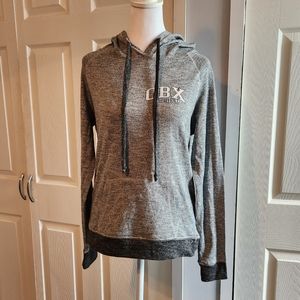 Womens Gray Long Sleeve Hoodie Style T Shirt OBX logo